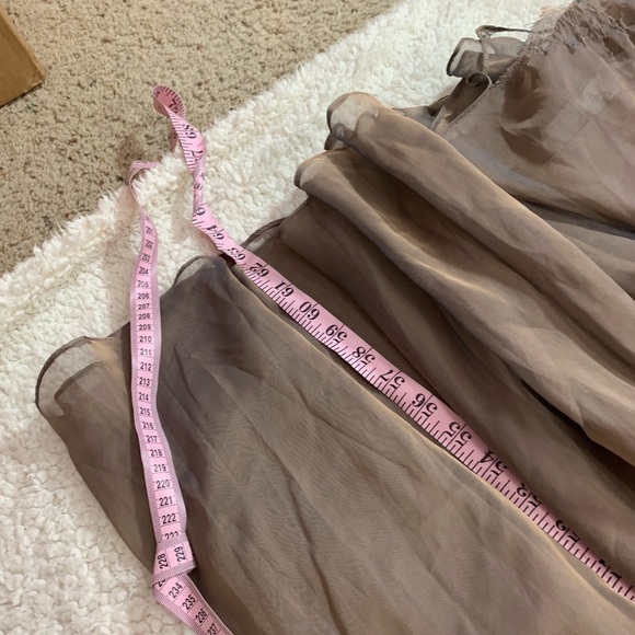 La femme ballgown embellished lace satin cocoa - Picture 6 of 8